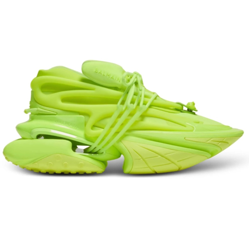 Balmain Unicorn Neoprene & Rubberized leather sneakers